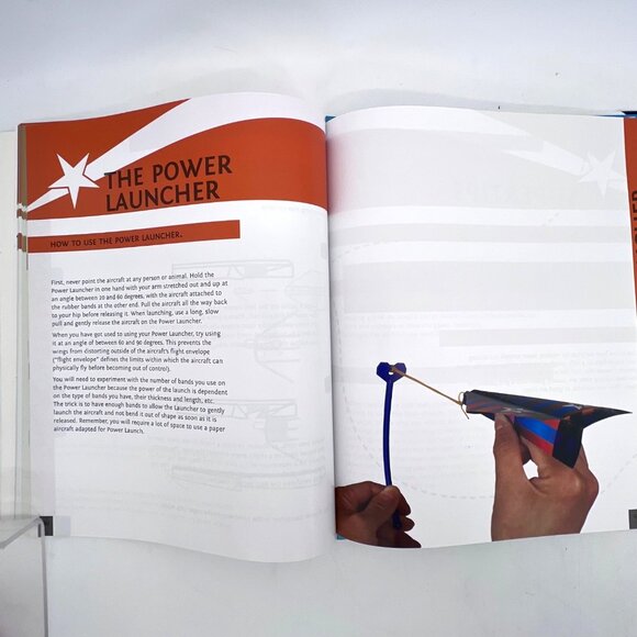 Fun With Paper Planes Set By SpiceBox 60 Planes Fold & Fly Book & Power Launcher - Picture 7 of 12